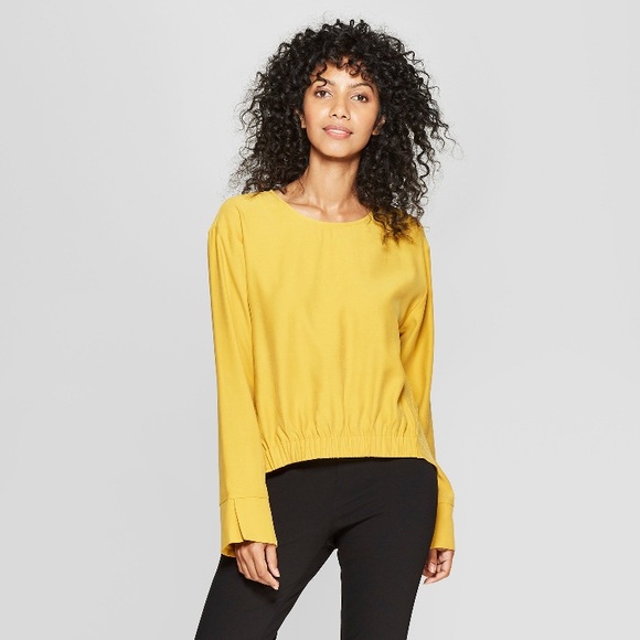 Prologue Tops - Prologue yellow long sleeve top NWT